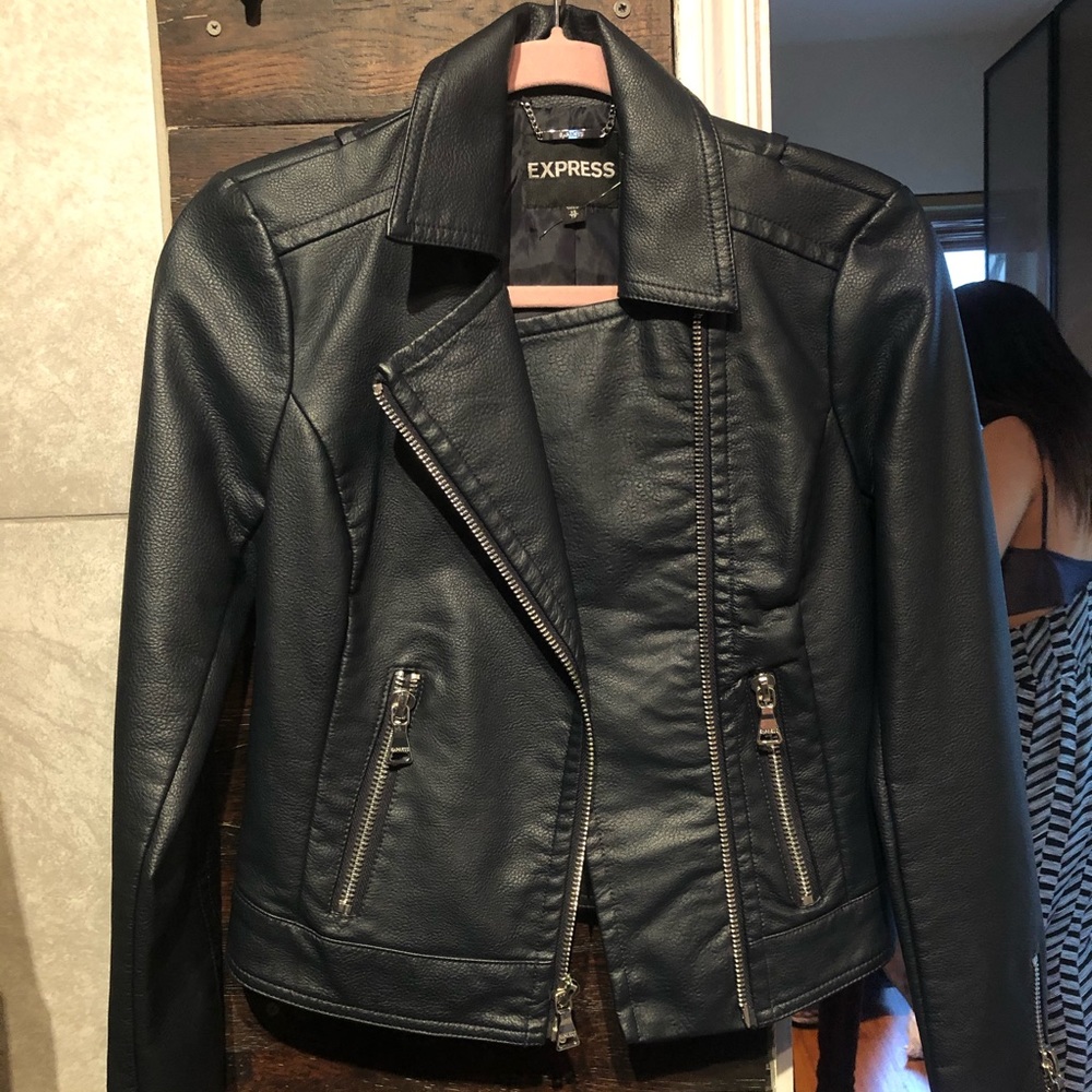 Dark blue jean jacket